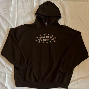 Tyler The Creator brown “Call Me If You Get Lost” merch hoodie